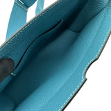 エルメス HERMES ヴィドポッシュ B刻 ブルージーン シルバー金具 トゴ レディース ショルダーバッグ