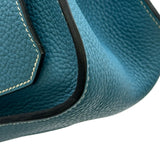 エルメス HERMES ジプシエール28 □O刻 ブルージーン トリヨン レディース ショルダーバッグ