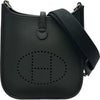 エルメス HERMES エヴリンTPM W刻 ブラック シルバー金具 トリヨン レディース ショルダーバッグ