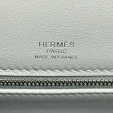 エルメス HERMES ケリー28 外縫い K刻印 ブルーグラシエ シルバー金具 トワル レディース ハンドバッグ
