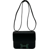 エルメス HERMES コンスタンス3 ミニ K刻印　(2025年製) ブラック/ヴェールヴェルティゴ シルバー金具 ヴォータデラクト レディース ショルダーバッグ