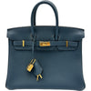 エルメス HERMES バーキン25 B刻 ブルードプリュス ゴールド金具 トゴ レディース ハンドバッグ