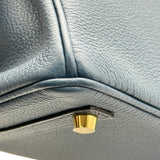 エルメス HERMES バーキン25 B刻 ブルードプリュス ゴールド金具 トゴ レディース ハンドバッグ
