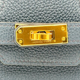 エルメス HERMES バーキン25 B刻 ブルードプリュス ゴールド金具 トゴ レディース ハンドバッグ