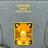 エルメス HERMES バーキン25 B刻 ブルードプリュス ゴールド金具 トゴ レディース ハンドバッグ