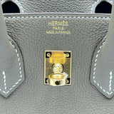 エルメス HERMES バーキン25 W刻印　(2024年製) エトゥープ ゴールド金具 トゴ レディース ハンドバッグ