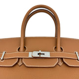 エルメス HERMES バーキン35 K刻印(2025年製) ゴールド シルバー金具 トゴ レディース ハンドバッグ