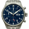 インターナショナルウォッチカンパニー IWC パイロットウォッチ クロノグラフ IW378004 ブルー ステンレススチール 自動巻き メンズ 腕時計