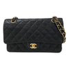 シャネル CHANEL マトラッセ25 A01112 ブラック ゴールド金具 キャビアスキン レディース ショルダーバッグ