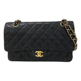 シャネル CHANEL マトラッセ25 A01112 ブラック ゴールド金具 キャビアスキン レディース ショルダーバッグ