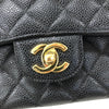 シャネル CHANEL マトラッセ25 A01112 ブラック ゴールド金具 キャビアスキン レディース ショルダーバッグ