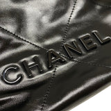 シャネル CHANEL CHANEL22 ミニバッグ AS3980 ブラック ブラック金具 シャイニーカーフ レディース ショルダーバッグ