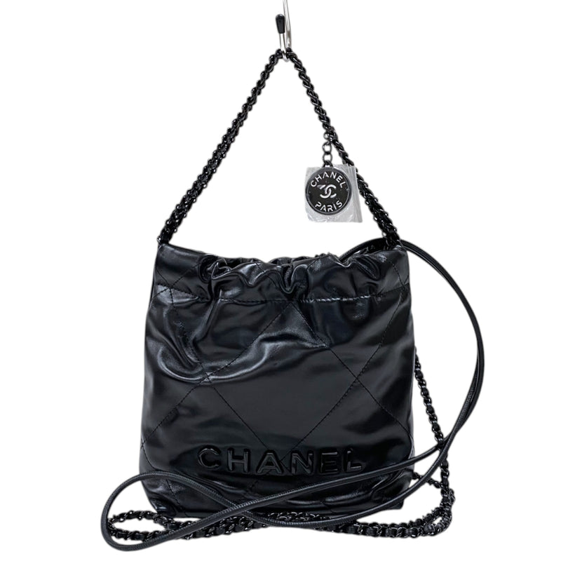 シャネル CHANEL CHANEL22 ミニバッグ AS3980 ブラック ブラック金具