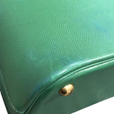 エルメス HERMES ボリード31 〇Z刻 グリーン×ゴールド金具 クシュベル/バンブー ハンドバッグ