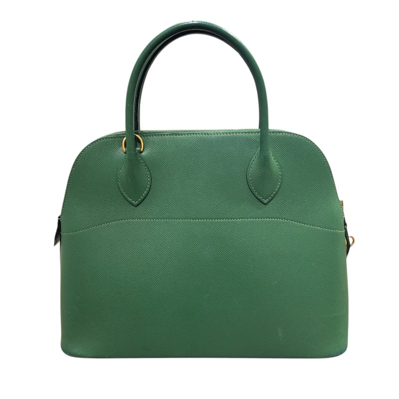エルメス HERMES ボリード31 〇Z刻 グリーン×ゴールド金具 クシュベル