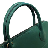 エルメス HERMES ボリード31 〇Z刻 グリーン×ゴールド金具 クシュベル/バンブー ハンドバッグ