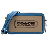 コーチ COACH タビーショルダーバッグ26 ベージュ/ブルー キャンバス/レザー レディース ショルダーバッグ