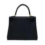 エルメス HERMES ケリー25 タッチ 内縫い Z刻 ブラック ゴールド金具 トリヨンクレマンス/リザード レディース ハンドバッグ ショルダーバッグ