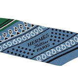 エルメス HERMES ツイリー Eperon d’Or Bandana グリーン シルク レディース スカーフ