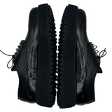 ミュウミュウ miu miu ウィングチップローファー 5E177E ブラック レザー レディース ローファー