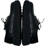 ミュウミュウ miu miu ウィングチップローファー 5E177E ブラック レザー レディース ローファー