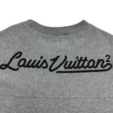 ルイ・ヴィトン LOUIS VUITTON ×NIGO ハートプリントロゴスウェットシャツ グレー コットン メンズ スウェット