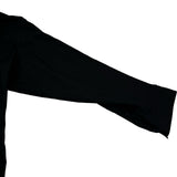 バレンシアガ BALENCIAGA ロゴポケット長袖オーバーシャツ 758312 ブラック コットン メンズ 長袖シャツ