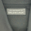 バレンシアガ BALENCIAGA ロゴポケット長袖オーバーシャツ 758312 ブラック コットン メンズ 長袖シャツ