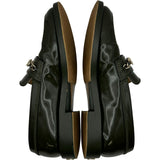 シャネル CHANEL ロゴプレートパテントローファー G37430 カーキ パテント レディース ローファー