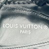ルイ・ヴィトン LOUIS VUITTON ロゴフラットストラップサンダル ブラック レザー レディース サンダル