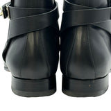 エルメス HERMES ネオ ケリー金具ショートブーツ ブラック レザー レディース ブーツ