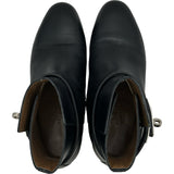 エルメス HERMES ネオ ケリー金具ショートブーツ ブラック レザー レディース ブーツ