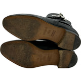 エルメス HERMES ネオ ケリー金具ショートブーツ ブラック レザー レディース ブーツ