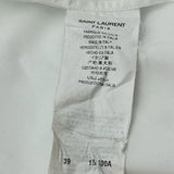 サンローラン SAINT LAURENT ドレスシャツ 535293 ホワイト コットン メンズ 長袖シャツ