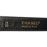 シャネル CHANEL マトラッセガマ口ウエストバッグ ブラック ゴールド金具 キャビア レディース ポーチ