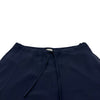 エルメス HERMES シルクワイドパンツ ネイビー シルク レディース パンツ