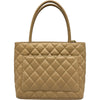 シャネル CHANEL 復刻トート A01804 8番台 ベージュ ゴールド金具 キャビア レディース トートバッグ