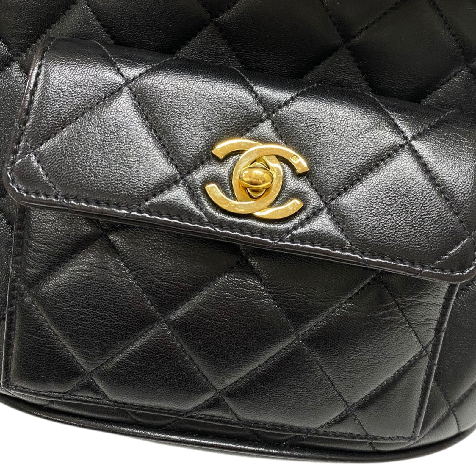 シャネル CHANEL マトラッセ リュック ブラック ゴールド金具