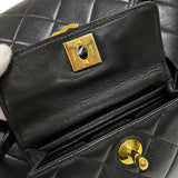 シャネル CHANEL マトラッセ リュック ブラック ゴールド金具 ラムスキン レディース デイパック