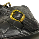 シャネル CHANEL マトラッセ リュック ブラック ゴールド金具 ラムスキン レディース デイパック