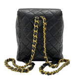 シャネル CHANEL マトラッセ リュック ブラック ゴールド金具 ラムスキン レディース デイパック