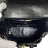 シャネル CHANEL マトラッセ リュック ブラック ゴールド金具 ラムスキン レディース デイパック