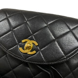シャネル CHANEL マトラッセ リュック ブラック ゴールド金具 ラムスキン レディース デイパック