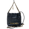 シャネル CHANEL CHANEL22 ミニバッグ AS3980 ブラック ゴールド金具 シャイニーカーフ レディース ショルダーバッグ