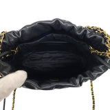 シャネル CHANEL CHANEL22 ミニバッグ AS3980 ブラック ゴールド金具 シャイニーカーフ レディース ショルダーバッグ