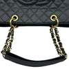 シャネル CHANEL GST チェーントートバッグ A50995 19番台 ブラック ゴールド金具 キャビアスキン レディース トートバッグ