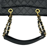 シャネル CHANEL GST チェーントートバッグ A50995 19番台 ブラック ゴールド金具 キャビアスキン レディース トートバッグ
