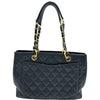 シャネル CHANEL GST チェーントートバッグ A50995 19番台 ブラック ゴールド金具 キャビアスキン レディース トートバッグ