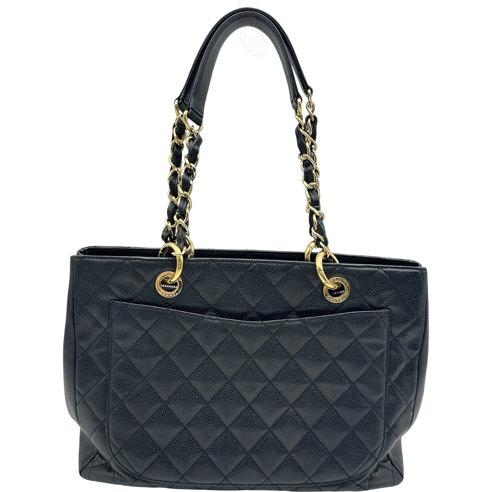 シャネル CHANEL GST チェーントートバッグ A50995 19番台 ブラック