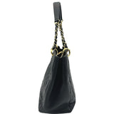 シャネル CHANEL GST チェーントートバッグ A50995 19番台 ブラック ゴールド金具 キャビアスキン レディース トートバッグ